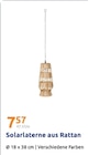 Solarlaterne aus Rattan im Angebot bei Action in Lüdenscheid Solarlaterne aus Rattan Angebote bei Action Lüdenscheid für 7,57 €
