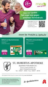 mea - meine apotheke Prospekt der Woche "Unsere September-Angebote" Seite 1, 01.09.2025 bis 30.09.2025 für Dießen Aktueller mea - meine apotheke Prospekt "Unsere September-Angebote" Seite 1 von 4 Seiten für Dießen