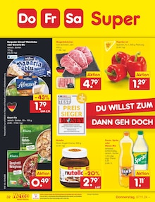 Nutella im Netto Marken-Discount Prospekt "Aktuelle Angebote" mit 54 Seiten (Nordhausen)