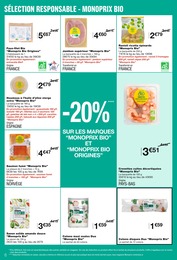 Prix et réduction Cosmétiques Bio dans le prospectus Monoprix en cours Offre Cosmétiques Bio dans le catalogue Monoprix du moment à la page 6