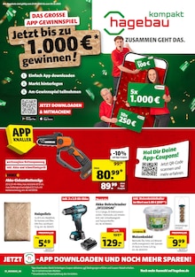 Aktueller hagebau kompakt Prospekt "SO günstig geht das!" Seite 1 von 10 Seiten für Furth im Wald