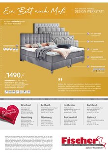 Boxspringbett im Polstermöbel Fischer Prospekt "DEUTSCHLANDS BESTER FISCHER PREIS" mit 12 Seiten (Nürnberg)