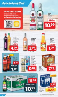Coca Cola im Markant Nordwest Prospekt "DER MARKT FÜR GUTES ESSEN UND TRINKEN" mit 12 Seiten (Osnabrück)