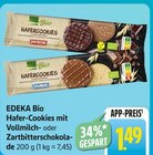 Hafer-Cookies mit Vollmilch- oder Zartbitterschokolade bei EDEKA im Friesenheim Prospekt für 1,49 €