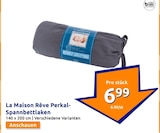 Reve Perkal-Spannbettlaken Angebote von La Maison bei Action Neuwied für 6,99 €