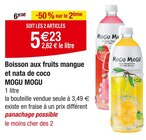 Boisson aux fruits mangue et nata de coco - MOGU MOGU dans le catalogue Carrefour