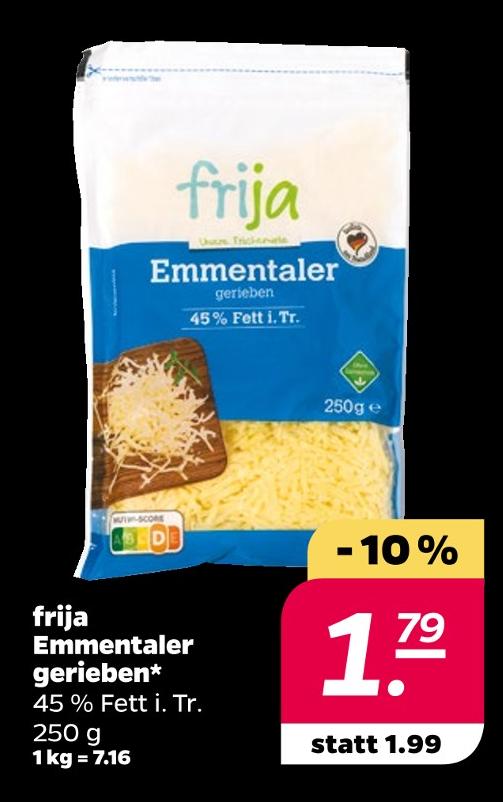 Emmentaler gerieben
