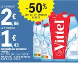 Eau minérale naturelle - Vittel en promo chez E.Leclerc Eau minérale naturelle - Vittel dans le catalogue E.Leclerc