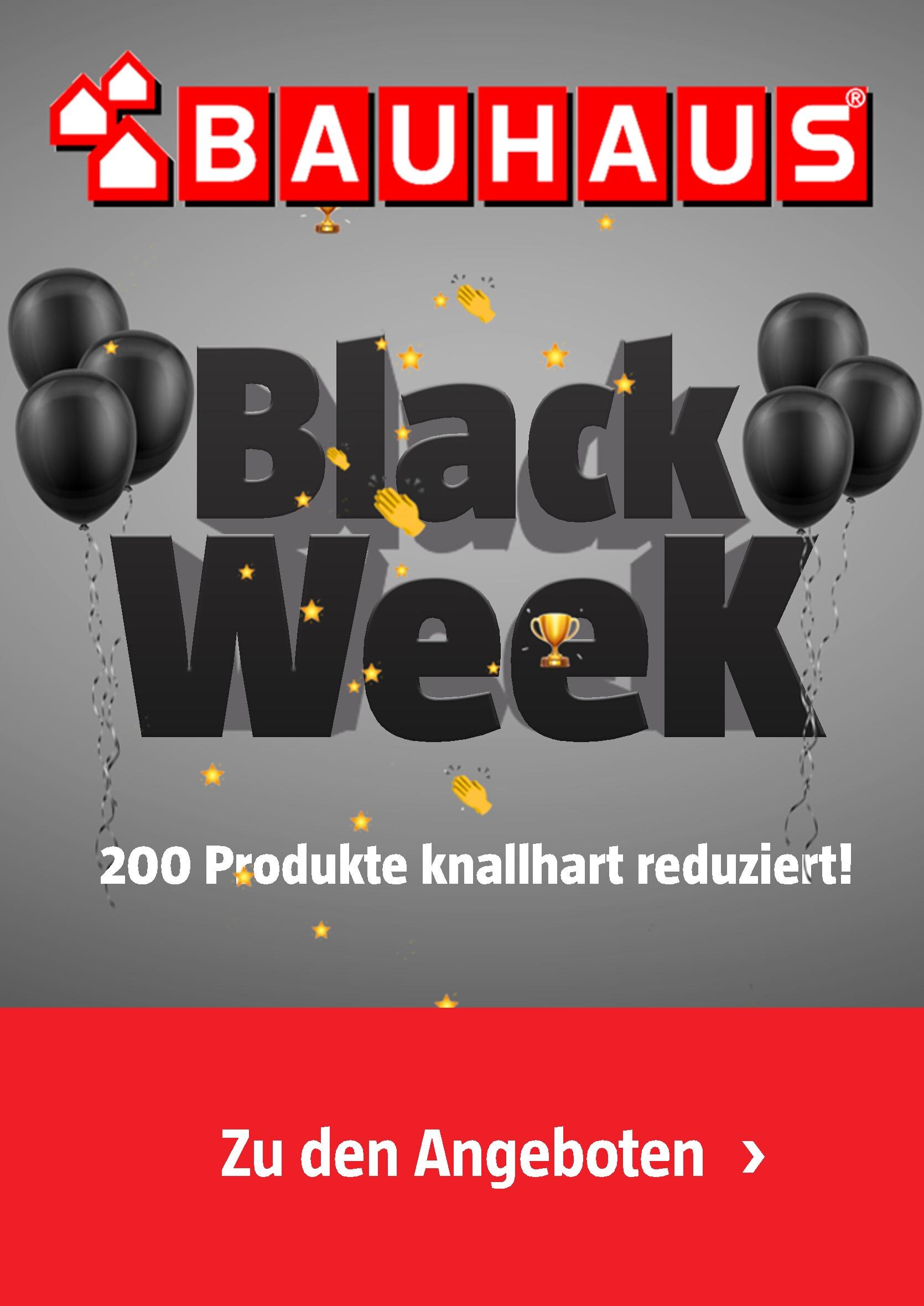 BAUHAUS Prospekt für Dortmund mit 1 Seite BAUHAUS Prospekt für Dortmund: "BLACK WEEK", 1 Seite, 22.11.2021 - 28.11.2021