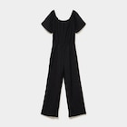 Combinaison pantalon manches courtes noir fille dans le catalogue La Halle