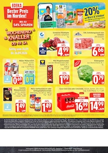 Coca Cola im aktuellen EDEKA Prospekt (Kiel) Coca Cola im EDEKA Prospekt "Top Angebote" mit 13 Seiten (Kiel)