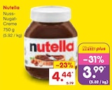 Aktuelle Nutella Angebote bei Netto Marken-Discount in Bremen Aktuelles Nuss-Nugat-Creme Angebot bei Netto Marken-Discount in Bremen ab 3,99 €