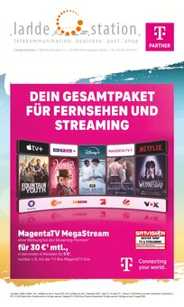 lahde Station Prospekt DEIN GESAMTPAKET FÜR FERNSEHEN UND STREAMING mit 8 Seiten