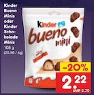 Bueno Minis von Kinder für 2,22 € bei Netto Marken-Discount im Angebot Bueno Minis von Kinder im aktuellen Netto Marken-Discount Prospekt