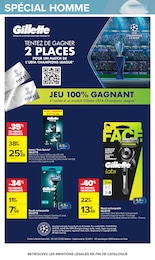 Prix et réduction Lame De Rasoir dans le prospectus Carrefour en cours Offre Lame De Rasoir dans le catalogue Carrefour du moment à la page 37