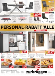 Möbel im Zurbrüggen Prospekt in Warendorf Aktueller Zurbrüggen Prospekt mit Möbel, "PERSONAL RABATT FÜR ALLE", Seite 12