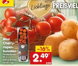 Mini Cherry-Rispen-Tomaten im Netto Marken-Discount Prospekt Mini Cherry-Rispen-Tomaten von im aktuellen Netto Marken-Discount Prospekt für 2,49 €