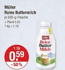 Reine Buttermilch von Müller im aktuellen V-Markt Prospekt für 0,59 €