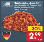 Geschnetzeltes „Gyros Art“ von Gut Ponholz im aktuellen Netto Marken-Discount Prospekt für 2,99 €