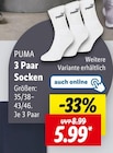 3 Paar Socken Angebote von PUMA bei Lidl Potsdam für 5,99 €