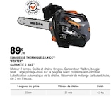 Élagueuse thermique 25,4 CC - Foxter en promo à 89,90 € chez E.Leclerc Élagueuse thermique 25,4 CC - Foxter dans le catalogue E.Leclerc