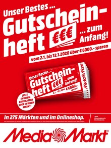 MediaMarkt, UNSER BESTES… GUTSCHEINHEFT… ZUM ANFANG! für Berlin