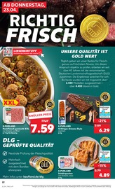 Aktueller Kaufland Prospekt mit Hackfleisch, "KNÜLLER", Seite 34