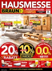 Aktueller BRAUN Möbel-Center Prospekt mit Bier, "HAUSMESSE", Seite 1