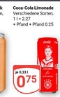 Limonade im Angebot bei GLOBUS in Brühl Limonade Angebote von Coca-Cola bei GLOBUS Brühl für 0,75 €