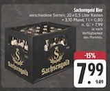 Bier im Angebot bei E center in Hohenstein-Ernstthal Bier Angebote von Sachsengold bei E center Hohenstein-Ernstthal für 7,99 €