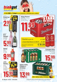 Jack Daniels im EDEKA Prospekt "Aktuelle Angebote" mit 24 Seiten (Erftstadt)