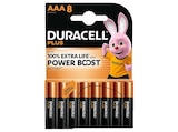 Plus AAA Batterie, Alkaline, 1.5 Volt 8 Stück von DURACELL im aktuellen MediaMarkt Saturn Prospekt für 9,99 €