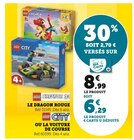 Le dragon rouge ou la voiture de course - LEGO en promo chez Super U Versailles à 6,29 €