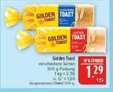 Vollkorn Toast Angebote von Golden Toast bei Marktkauf Leipzig für 1,29 €