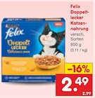 Doppelt-lecker Katzennahrung Angebote von Felix bei Netto Marken-Discount Altenburg für 2,49 €