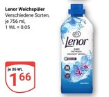 Weichspüler im Angebot bei GLOBUS in Neustadt Weichspüler Angebote von Lenor bei GLOBUS Neustadt für 1,66 €