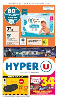 Promotion Téléphone Portable dans le prospectus Hyper U, valable du 04/11/2025 au 16/11/2025 Promo Téléphone Portable dans le catalogue Hyper U du moment à la page 1