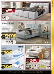 Bett im aktuellen BRAUN Möbel-Center Prospekt (Reutlingen) Bett im BRAUN Möbel-Center Prospekt "60 Jahre Braun Möbel Center" mit 8 Seiten (Reutlingen)