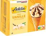 Cônes glacés vanille éclats de nougatine - ADÉLIE dans le catalogue Intermarché Super