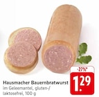 Hausmacher Bauernbratwurst im Angebot bei EDEKA in Böblingen Hausmacher Bauernbratwurst Angebote bei EDEKA Böblingen für 1,29 €