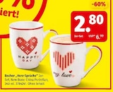 Becher „Herz-Sprüche“ von  im aktuellen Segmüller Prospekt für 2,80 €