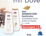 ADVANCED CARE Duschcreme im V-Markt Prospekt ADVANCED CARE Duschcreme von Dove im aktuellen V-Markt Prospekt für 2,45 €