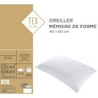 Oreiller "Mémoire de forme" - TEX HOME en promo chez Carrefour Rouen à 14,99 €