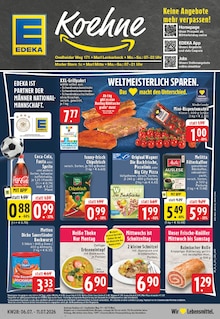 Cola im aktuellen EDEKA Prospekt (Marl) Cola im EDEKA Prospekt "Aktuelle Angebote" mit 24 Seiten (Marl)