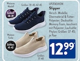 Damenschuhe im ALDI SÜD Prospekt Slipper von UP2FASHION im aktuellen ALDI SÜD Prospekt für 12,99 €