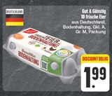 10 frische Eier im Angebot bei EDEKA in Aalen 10 frische Eier Angebote von Gut & Günstig bei EDEKA Aalen für 1,99 €
