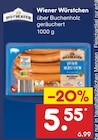 Netto Marken-Discount Witten - Wiener Würstchen Angebot im Prospekt Wiener Würstchen bei Netto Marken-Discount im Witten Prospekt für 5,55 €