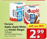 Ferrero duplo, duplo White oder kinder Riegel Angebot in Königswill Ferrero duplo, duplo White oder kinder Riegel im aktuellen Prospekt bei famila Nordost in Königswill
