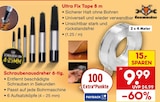 Ultra Fix Tape 8 m im Angebot bei Netto Marken-Discount in Mülheim Ultra Fix Tape 8 m Angebote von wolfcraft bei Netto Marken-Discount Mülheim für 9,99 €