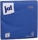 Servietten Blau von ja! im aktuellen REWE Prospekt